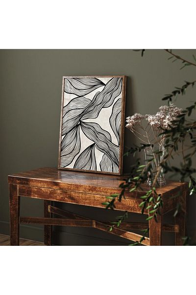 Dekorsiahome One Piece Wooden Frame Living Room Hall Kitchen Table Tk0580