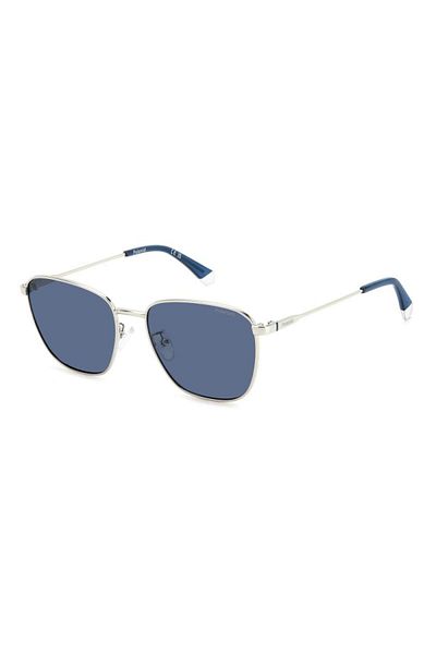 Polaroid Men's Sunglasses Pld 4159 /g/s/x 010/c3, Silver, Rectangular, 56 Mm