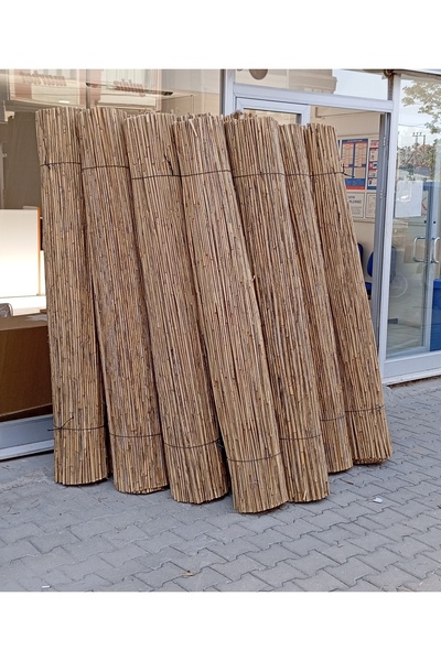 Ersa Hediyelik Kamış Çit 1.5m x 5m Balkon Çiti, Bambu Çit, Bahçe Çiti ve Gölgelik