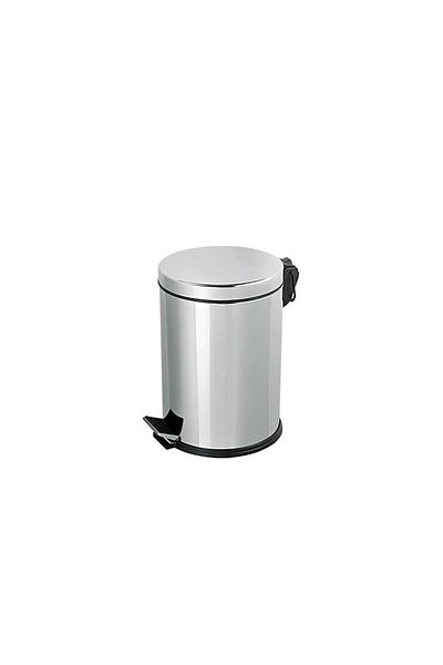 Omnisoft Plx3700-305 Ανοξείδωτος κάδος απορριμμάτων με πεντάλ Chrome 5 Lt