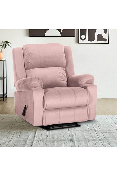 Lazy Vibes Heaven | Velvet Rocking & Rotating Recliner Chair