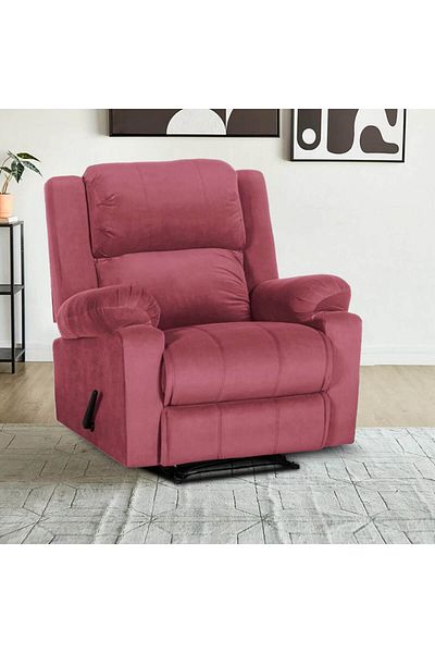Lazy Vibes Heaven | Velvet Rocking & Rotating Recliner Chair