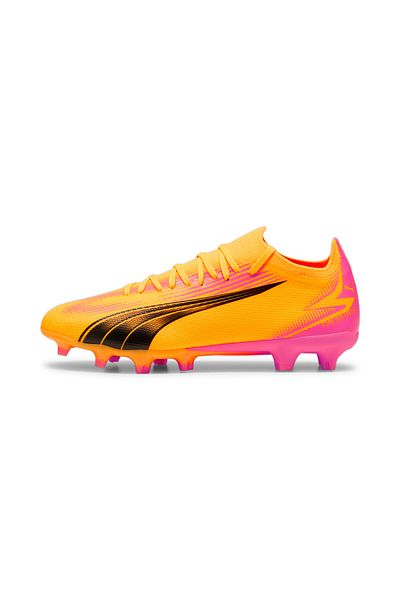 Puma Mens ULTRA MATCH FG/AG Football Boots Unisex Crampons - Orange