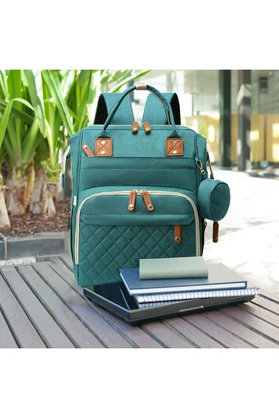 CRACOS Geanta tip rucsac Mommy Bag, Cracos®, material rezistent la apa, saltea de infasat, 42x30x18 cm