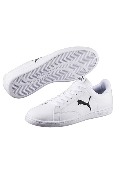 Puma Unisex Smash Cat Leather Trainers Sneakers - White