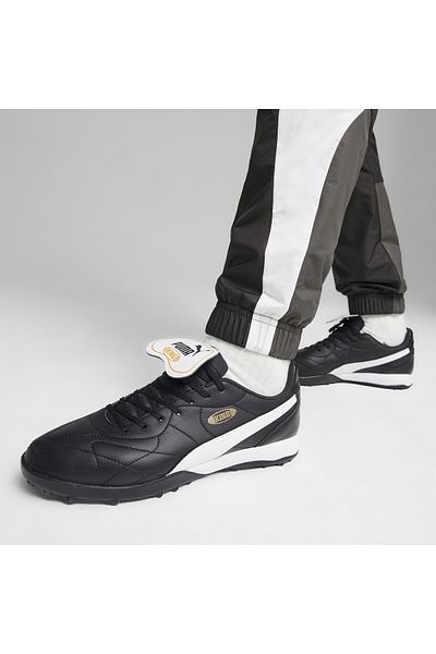 Puma Mens KING TOP TT Football Boots Unisex Astroturf Shoes - Black