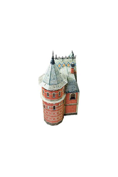 umbum 3D Puzzle Doll House Doll House Iii Lifelike Cardboard Model 1/12 Scale 132 Pieces 46 X 32 X 76 cm