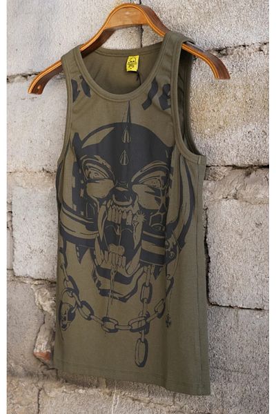 Overdrive Motörhead Tank Khaki Tank Top