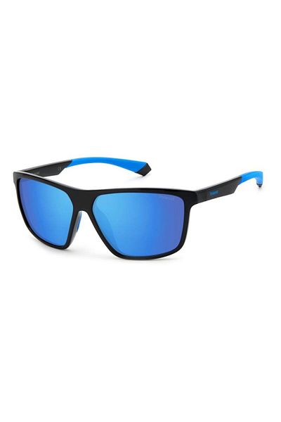 Polaroid Men's Sunglasses PLD 7044/S OY4/5X, Black, Rectangular, 60 mm