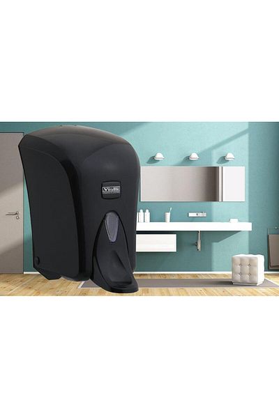 Vialli S6mb Medical Liquid Soap Dispenser 1000 ml Μαύρο