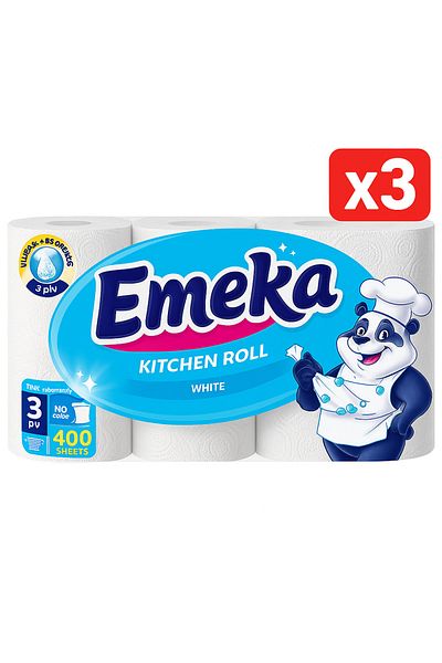 EMEKA X3-EMEKA PROSOP HARTIE 4BUC WHITE