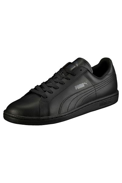 Puma Unisex Smash Leather Trainers - Black