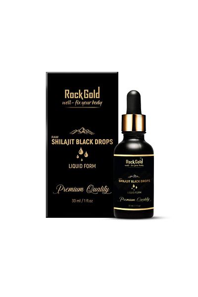 Vedapure ROCK GOLD Shilajit Liquid Black Drops - 30 ml