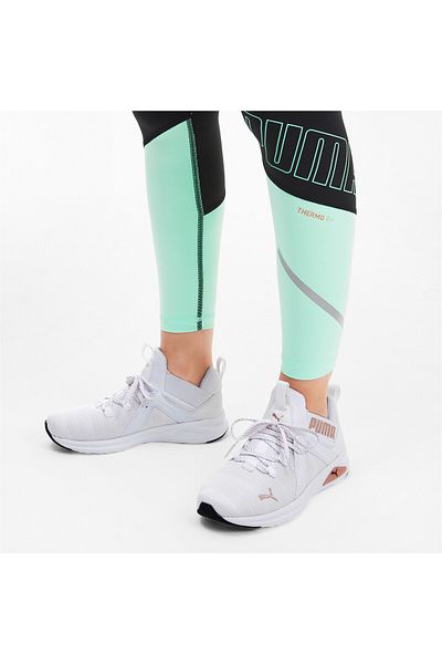 Puma Womens Enzo 2 Metal Running Shoes - White