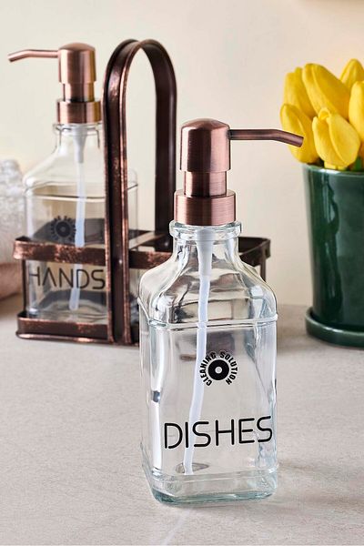 Perotti Rame Antique Metal Stand Retro Διανομέας υγρού σαπουνιού 2 τεμαχίων 500 ml