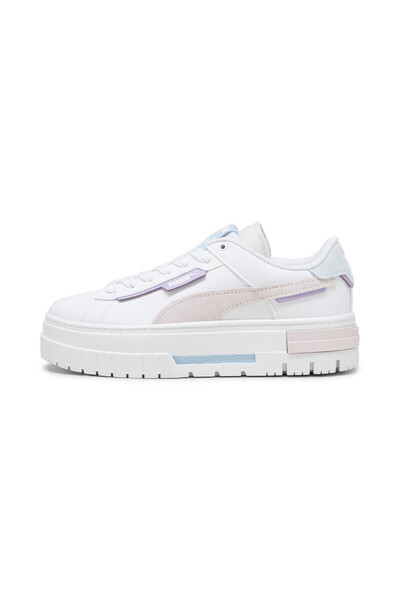 Puma Womens Mayze Crashed Sneakers - White