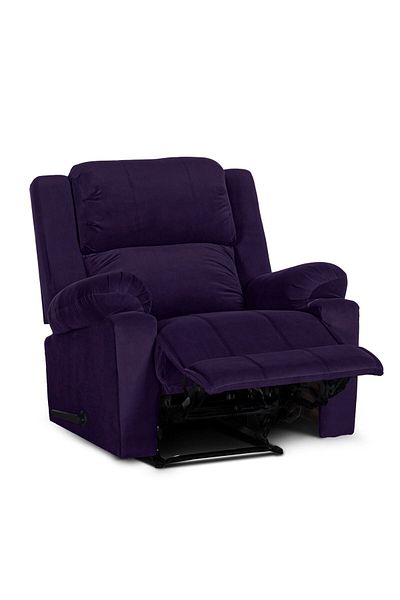 Lazy Vibes Heaven | Velvet Rocking Recliner Chair