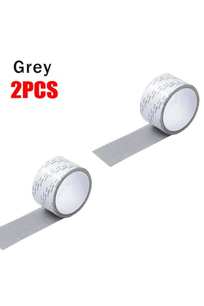 Choice 2pcs-grey Window Screen Tape Anti-mosquito Screen Repair Subsidy Door Curtain Mosquito Net Hole Patc