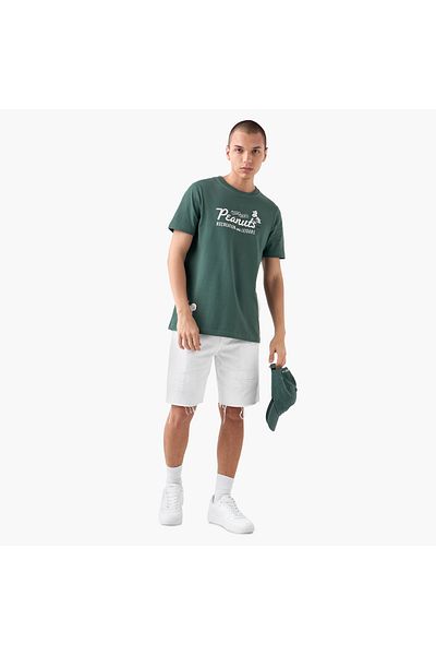 FAV Peanuts Print T-shirt with Crew Neck