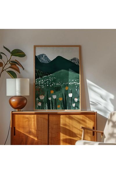 Dekorsiahome One Piece Wooden Frame Living Room Hall Kitchen Table Tk0625