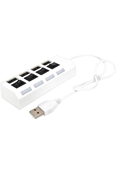 Others Multi USB Port from Yiring Eve, 4-Port USB2.0 Splitter with Individual Switch - Multi-port Expander