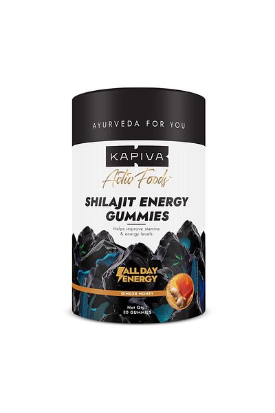 KAPİVA Kapiva Himalayan Shilajit/Shilajeet Gummies (30 Count) | Ginger Honey Flavour