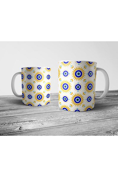 Pixxa Evil Eye Bead Mug Cup Model 5
