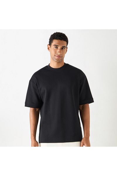 FAV Relaxed Fit Crew Neck T-shirt with Short Sleeves