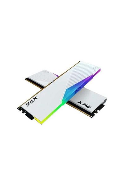 XPG 64 جيجابايت (2X 32 جيجابايت) Ddr5 6400 ميجا هرتز Cl32 Rgb Dual Scarce PC Ram Lancer White Ax5u6400c3232g-dclarwh