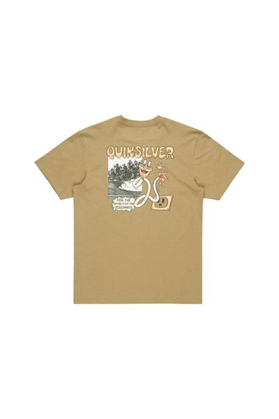 Quiksilver Αρχική Αποσύνδεση Effects Ss Eqyzt08049-26114 Ανδρικό πράσινο μπλουζάκι