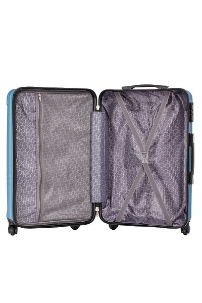 Madisson Troler mediu Madisson SW44204, 66x42x28 cm, bagaj de cală, ABS, 4 roți, cod de blocare, albastru deschis