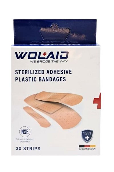WOLAID ضمادات بلاستيكية سبوت 30 قطعة