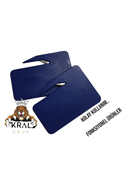 KRAL GRUP KOZMETİK 2 bucăți de tăietor de cauciuc pentru împletitură de păr, culoare albastră - aparat de tăiat elastic pentru păr, care nu rănește