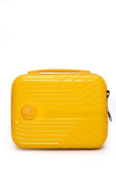 ELATAE Unbreakable Exclusive Pro Premium Polypropylene Women's Makeup Bag Shoulder Strap Password Hand Suitcase