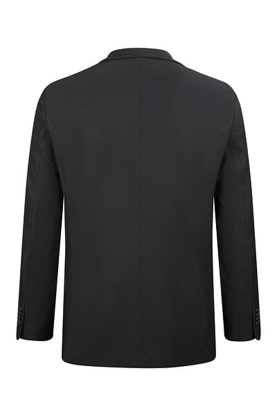 Hatemoğlu Black Comfort Fit Mono Collar Classic Jacket