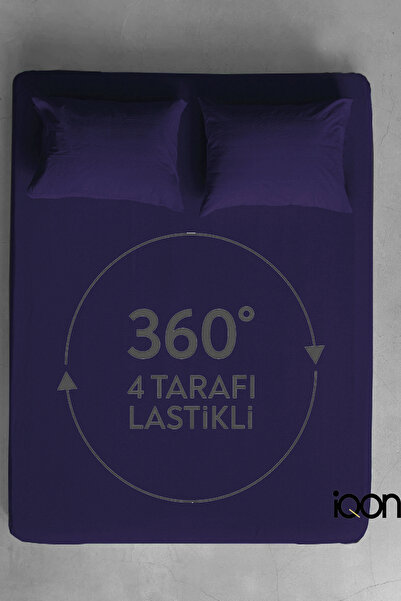 İQON Ranforce Woven Fitted Sheet Set Double - 21 Colors