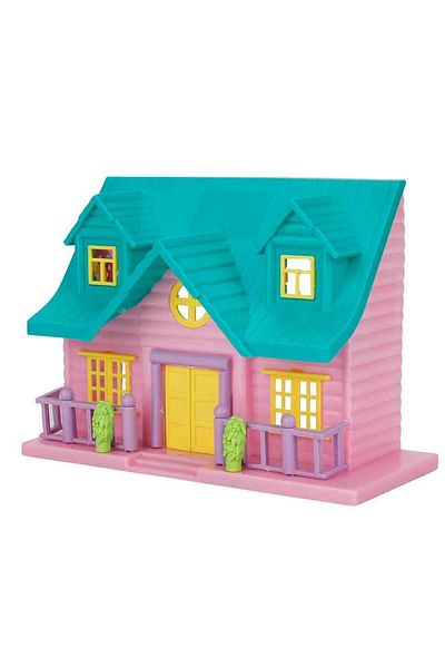 PopŞeker 2-Tier House Playset with Accessories: Endless House Building Adventure with 18-Piece Rich Content!