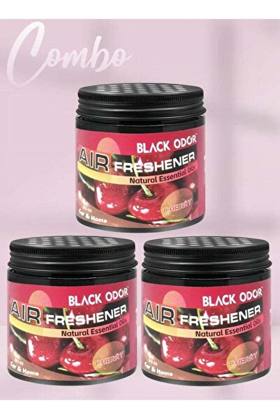 Black Odor Combo Black ODOR Cherry Car Air Freshener 180g 3pcs - Long-Lasting...