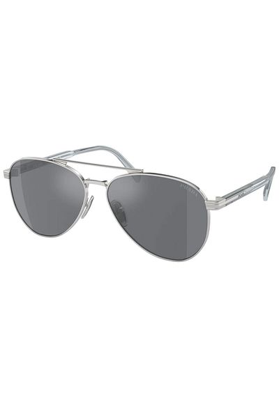 Prada نظارة شمسية موديل Pr A58s 1bc175 58 رمادي للرجال