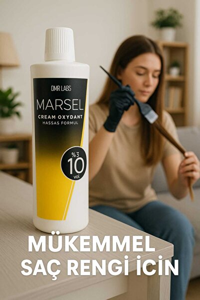 GROVİNG HAİR Marsel 10 Vol %3 Krem Oksidan 1000 ml – Hassas Formül, Saç Rengi...
