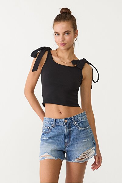 Stradivarius Kombine bağcıklı tişört