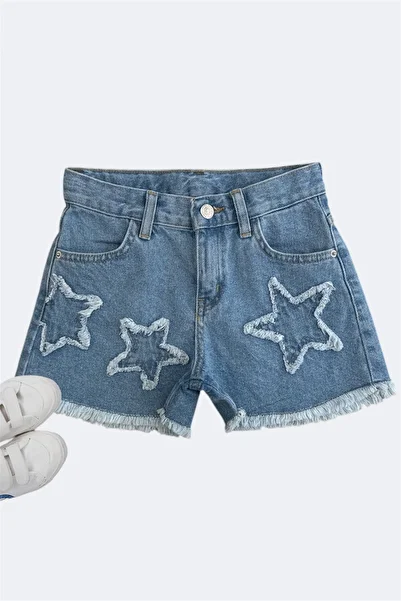 ASL GOLF CLUB 3-8 Years Old Girl Jeans Star Denim Shorts