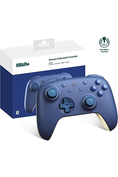 8Bitdo Nintendo Switch Ultimate 2C Bluetooth Kablosuz Controller ( Koyu Mavi )