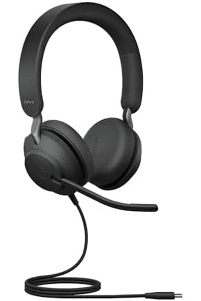 Jabra Evolve2 40 SE On-Ear USB-C Stereo Headset - Black