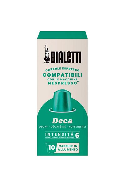 Bialetti Nespresso Compatible Capsule Coffee Decaffeinato 40 Pieces