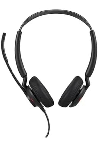 Jabra Engage 50 II Stereo Wired Headset with 3 Microphones Noise Cancellation and USB-C Cable