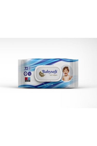 Babysoft BabySoft wet wipes, 72pcs/pack