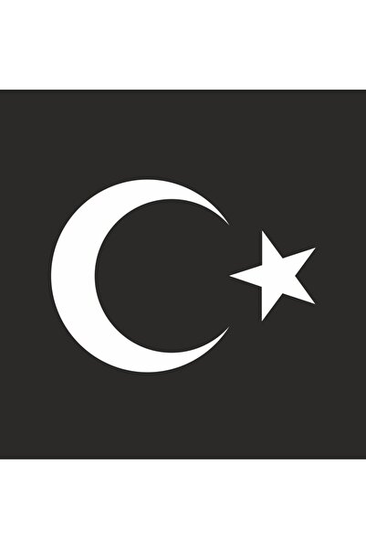 Reysa Tasarım Moon Star Sticker 25x18 Cm White