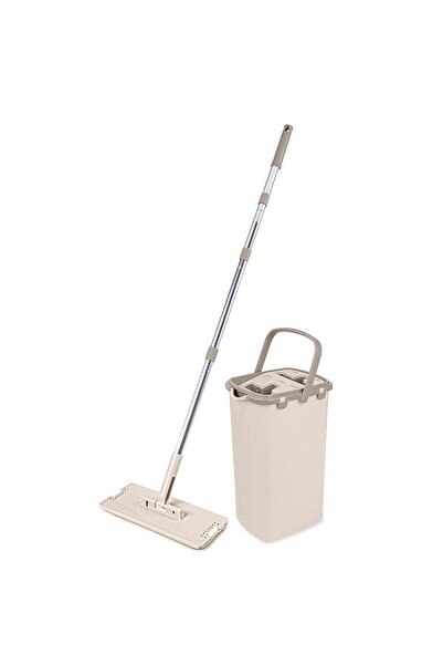 Omnisoft FLR F400 Eko Sihirli Tablet Mop Temizlik Seti Krem