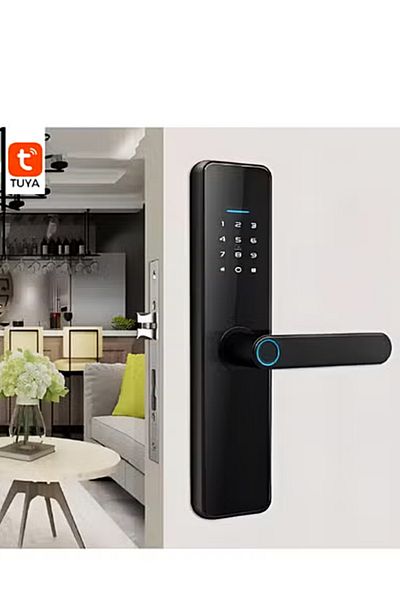 DarTech Dartek Smart Lock with 5 Ways to Unlock and App Fits Any Door Global Version Smart Home Security System Black